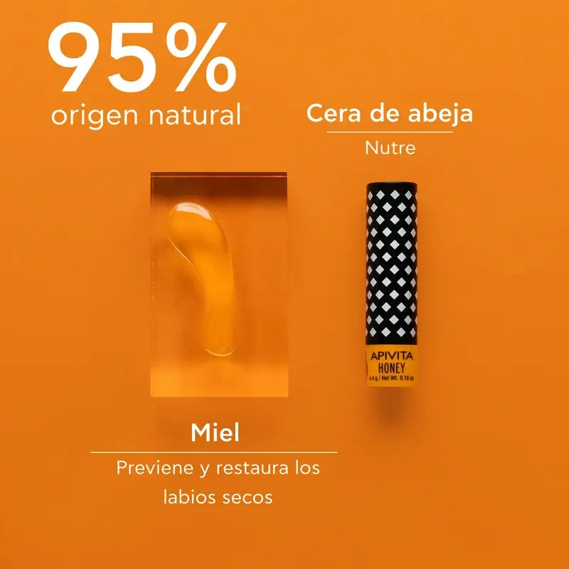 APIVITA Hunajalla rikastettu huulivoide, 4 g