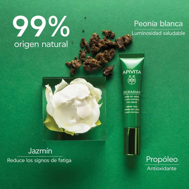 APIVITA Bee Radiant silmänympärysvoide ikääntymisen merkkejä ja väsymystä vastaan 15 ml