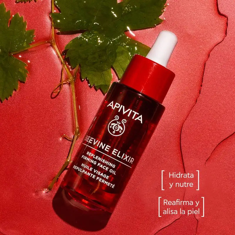Apivita Beevine Elixir elvyttävä kasvoöljy – kiinteyttävä – ryppyjä ehkäisevä, 30 ml