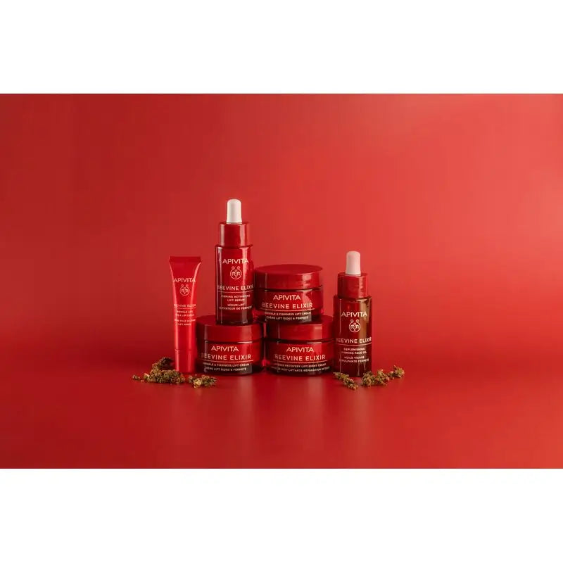Apivita Beevine Elixir elvyttävä kasvoöljy – kiinteyttävä – ryppyjä ehkäisevä, 30 ml
