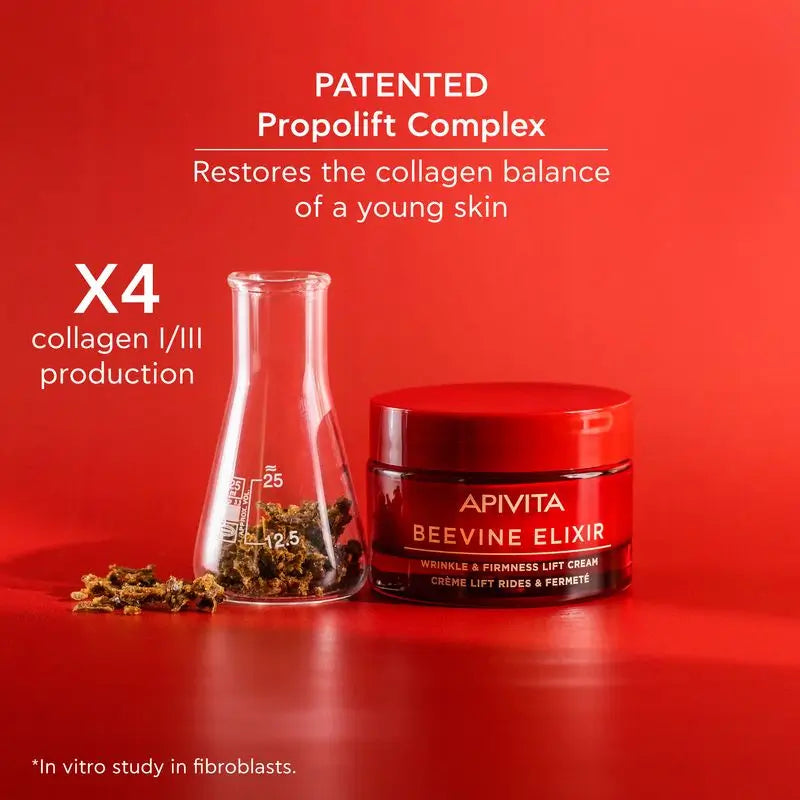 Apivita Beevine Elixir -kasvovoide: selkeämmät kasvonpiirteet ja kosteutus, 50 ml