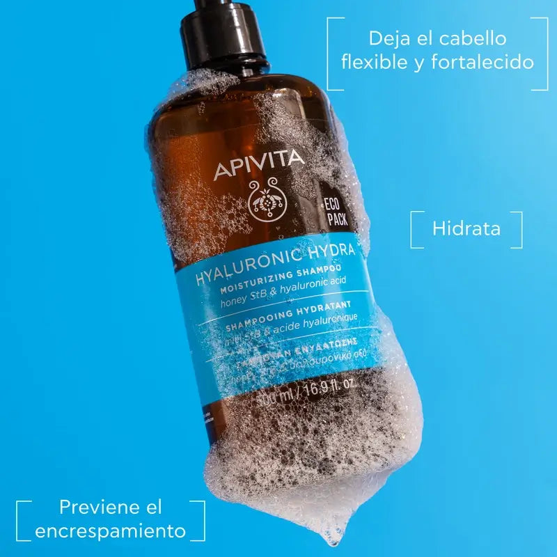 Apivita Hyaluronic Hydra -shampoo, 500 ml