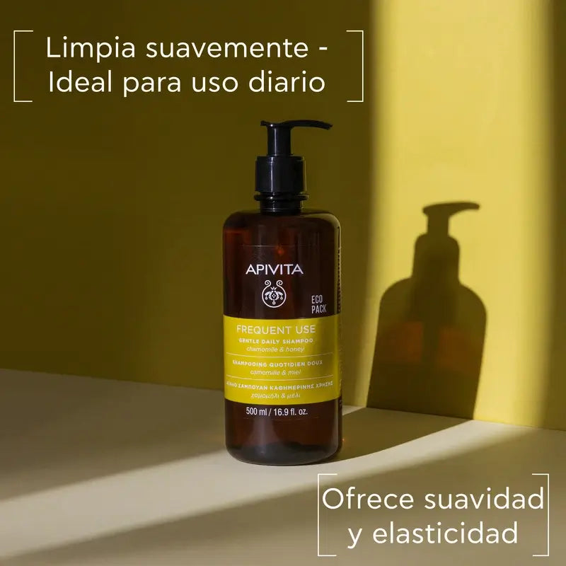 APIVITA Hellävarainen päivittäiskäyttöön tarkoitettu shampoo, 500 ml