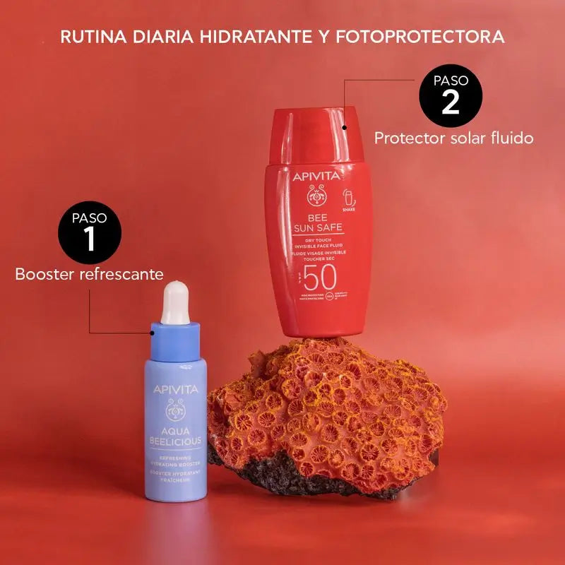 APIVITA Näkymätön kasvojen kosteusvoide, kuiva lopputulos, SPF 50, 50 ml