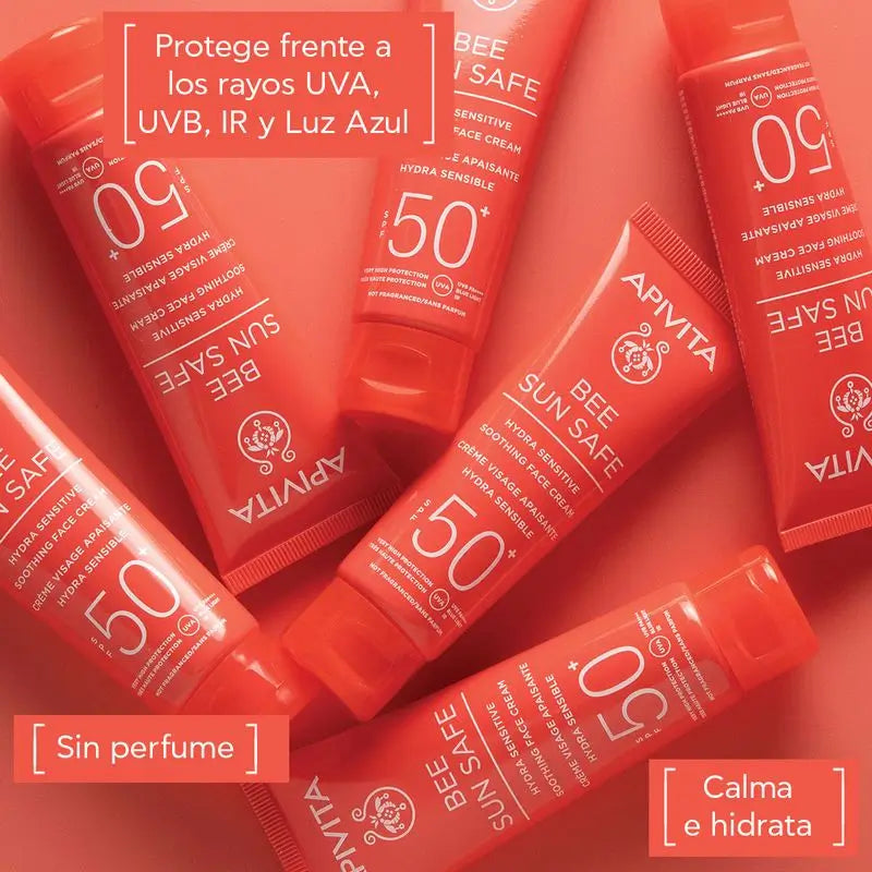 APIVITA Hydra Sensitive Rauhoittava voide SPF 50 50 ml