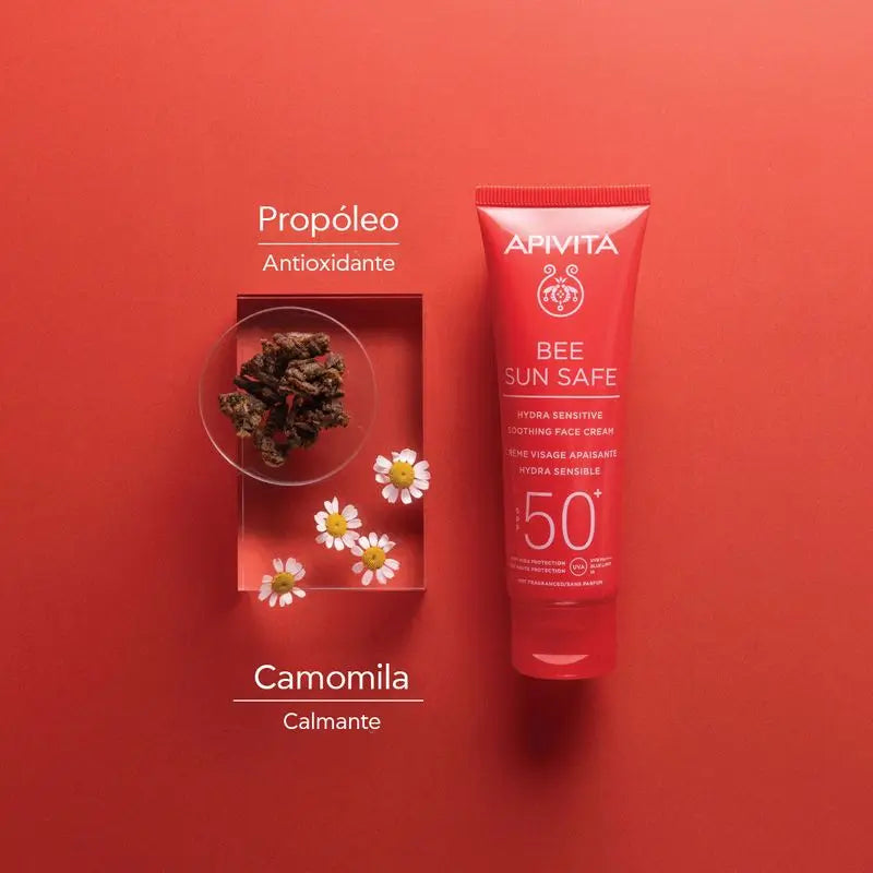 APIVITA Hydra Sensitive Rauhoittava voide SPF 50 50 ml