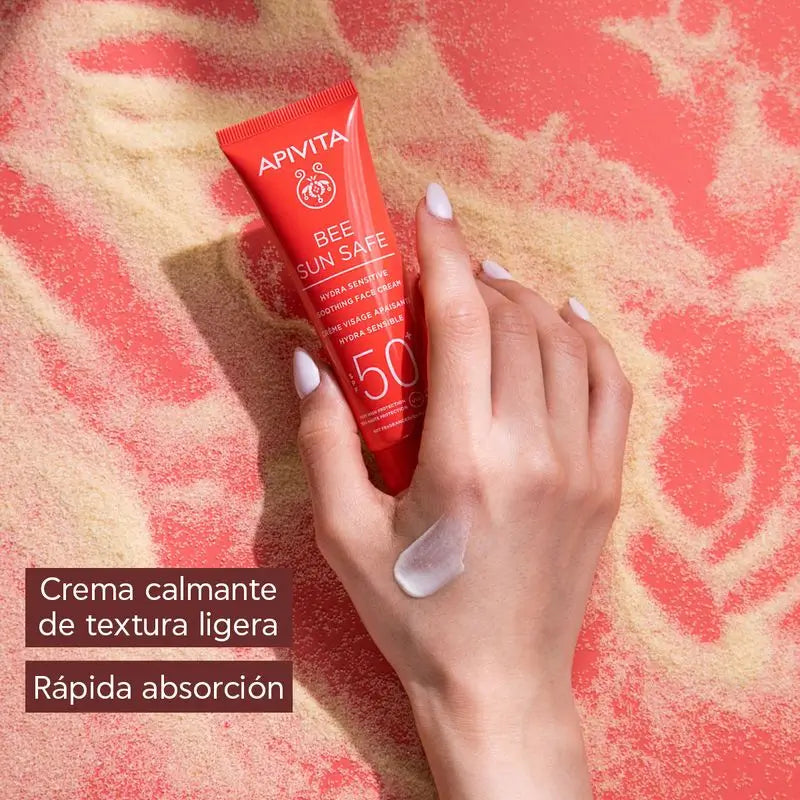 APIVITA Hydra Sensitive Rauhoittava voide SPF 50 50 ml