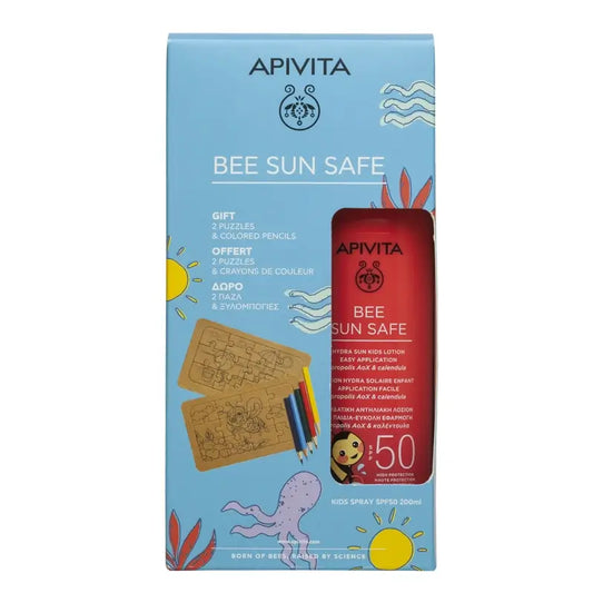Apivita Hydra Sun -aurinkosuihke lapsille SPF 50 + lahja 