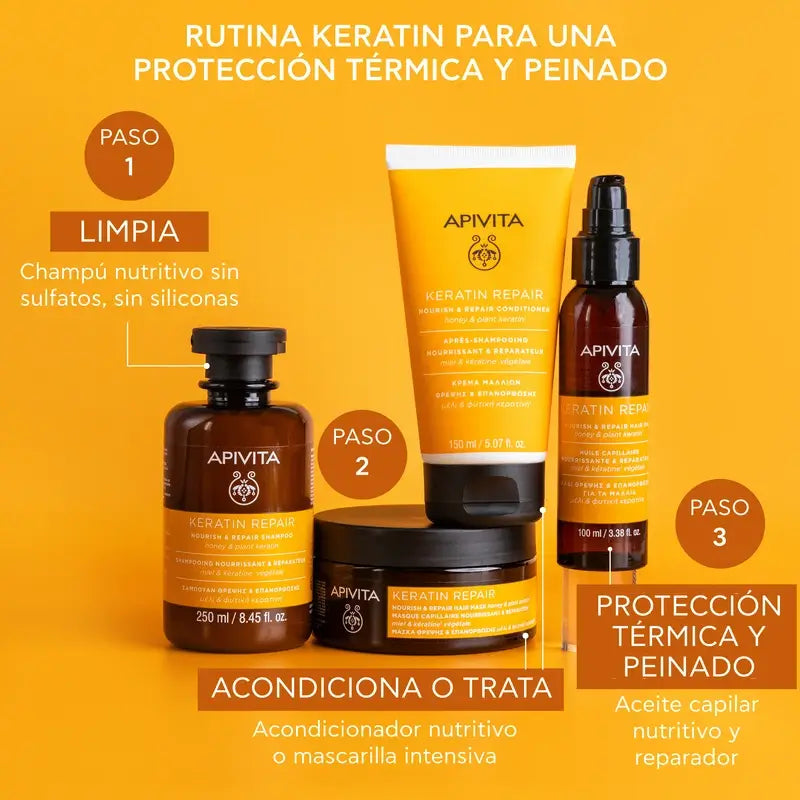 Apivita Keratin Repair -hiusöljy