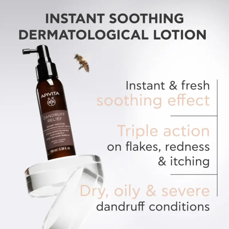 Apivita välittömästi rauhoittava dermatologinen päänahkavoide, 100 ml