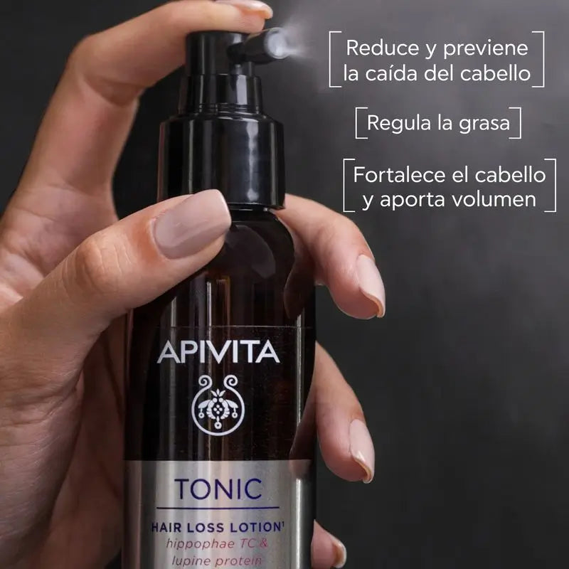 APIVITA hiustenlähtöä ehkäisevä voide, jossa on Hippophae TC:tä ja lupiinin proteiineja
