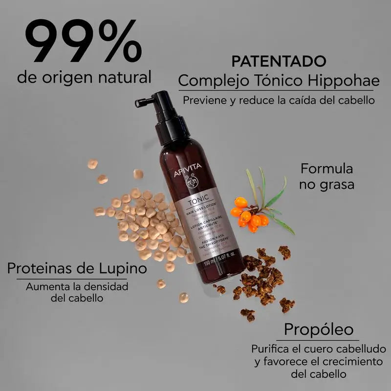 APIVITA hiustenlähtöä ehkäisevä voide, jossa on Hippophae TC:tä ja lupiinin proteiineja