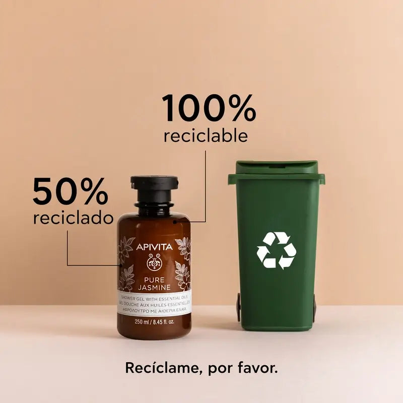 APIVITA Pure Jasmine -jasmiininen suihkugeeli 250 ml