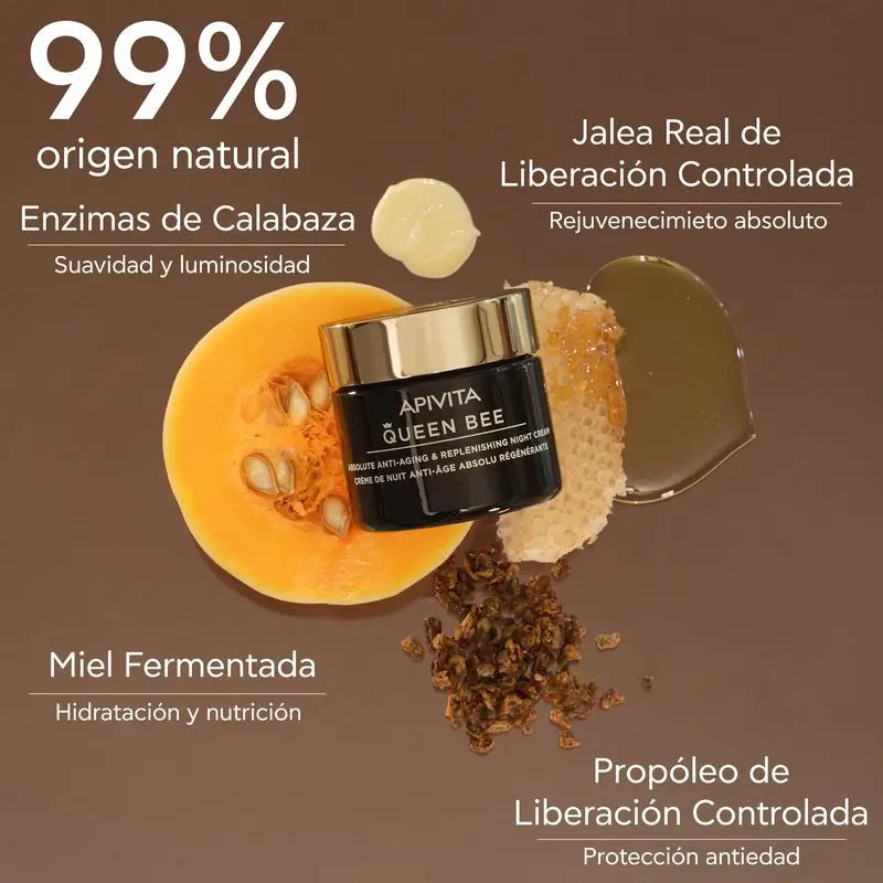 APIVITA Queen Bee Absolute -elvyttävä anti-aging-yövoide 50 ml