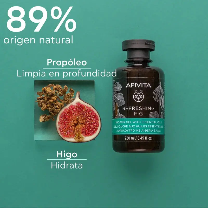 APIVITA Refreshing Fig -kylpygeeli, viikunalla, 250 ml