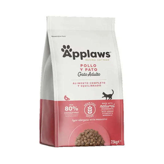 Applaws Cat Dry Adult -kuivaruoka, kanaa ja ankkaa, 7,5 kg