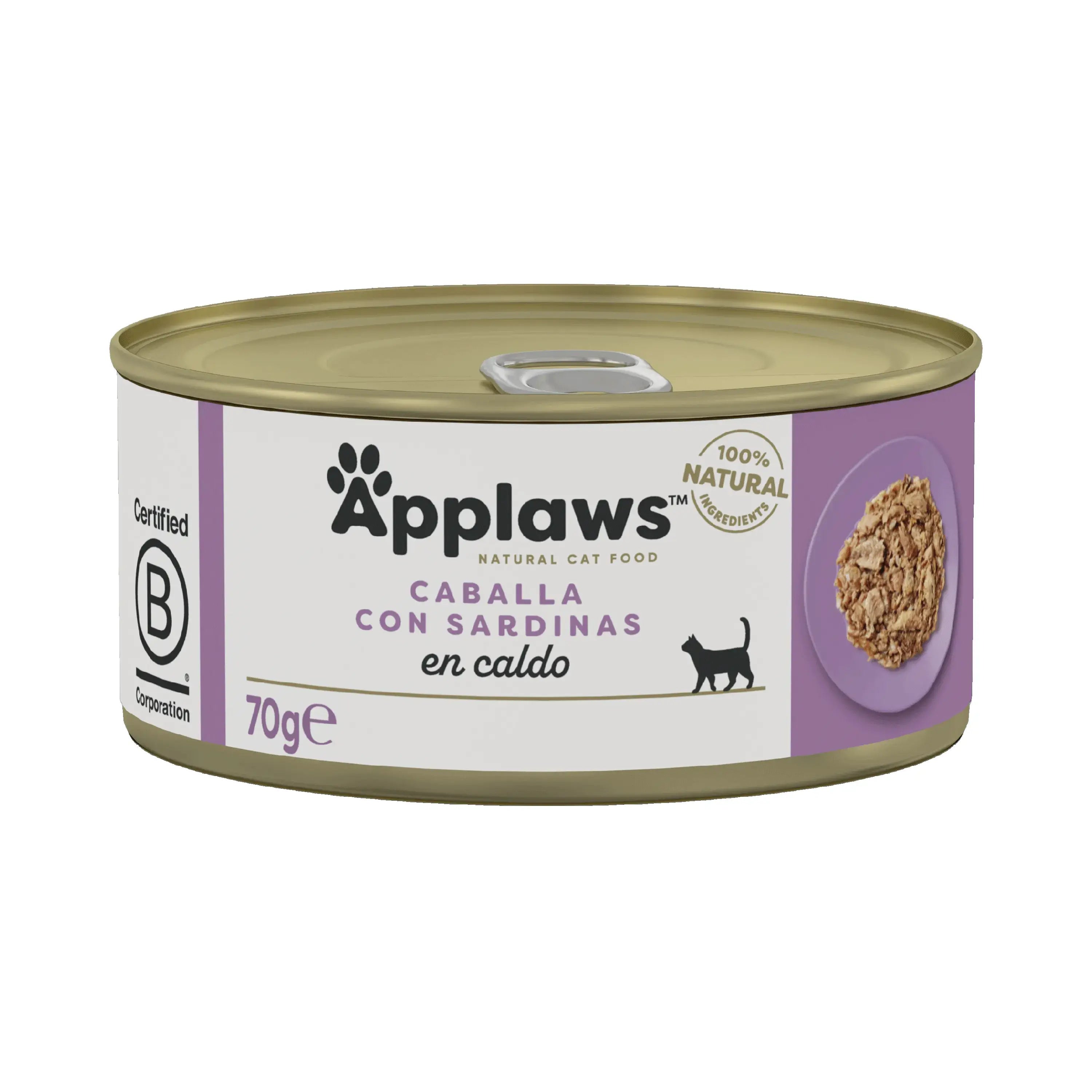 Applaws Cat -makkara, makrilli ja sardiini, 24 x 70 g