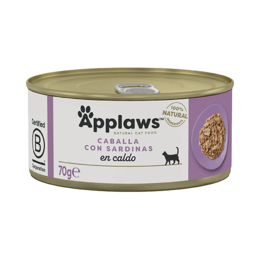 Applaws Cat -makkara, makrilli ja sardiini, 24 x 70 g