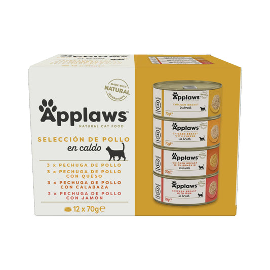 Applaws Cat -kanapurkkipakkaus, 12 x 70 g 