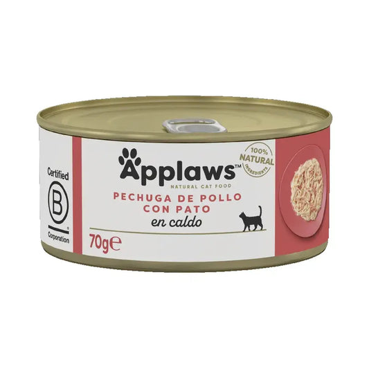 Applaws Cat -kissaruoka, kanaa ja ankkaa, 24 x 70 g