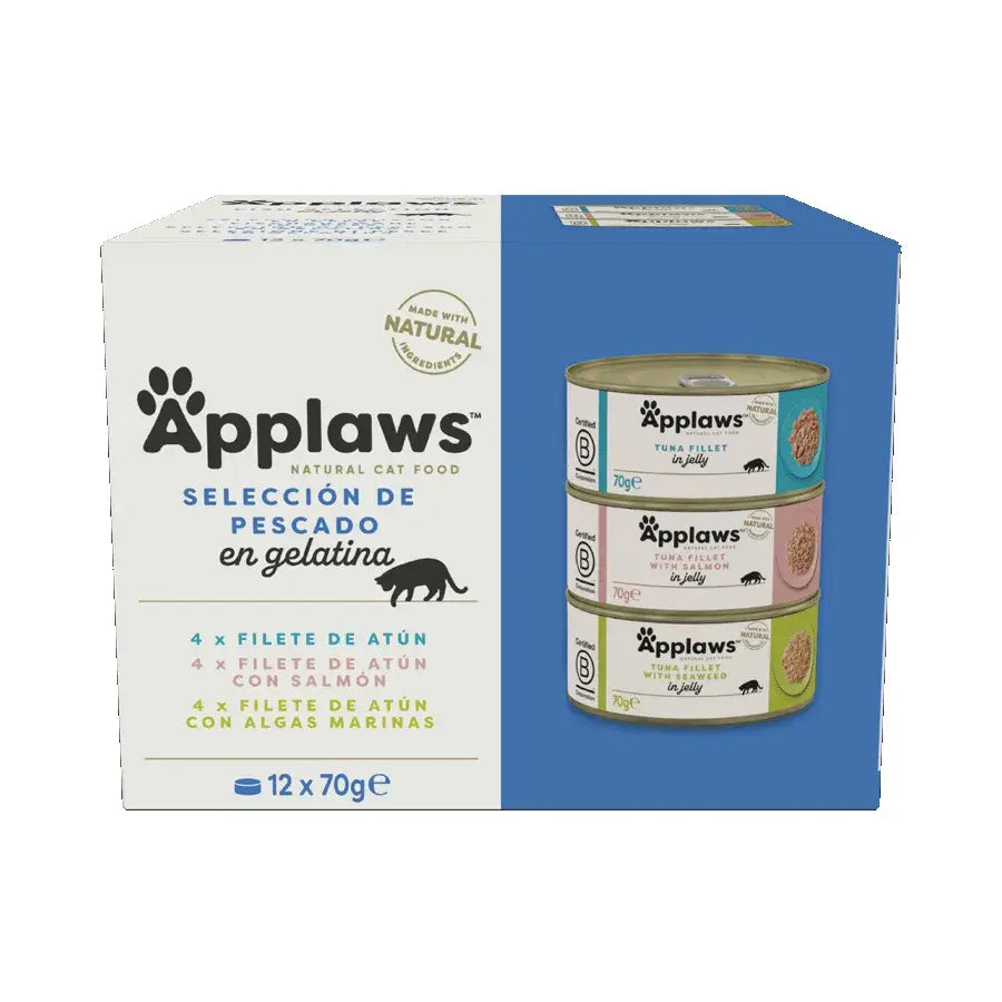 Applaws Cat Selec -kalapurkki, hyytelö, monipuolinen valikoima, 12 x 70 g 