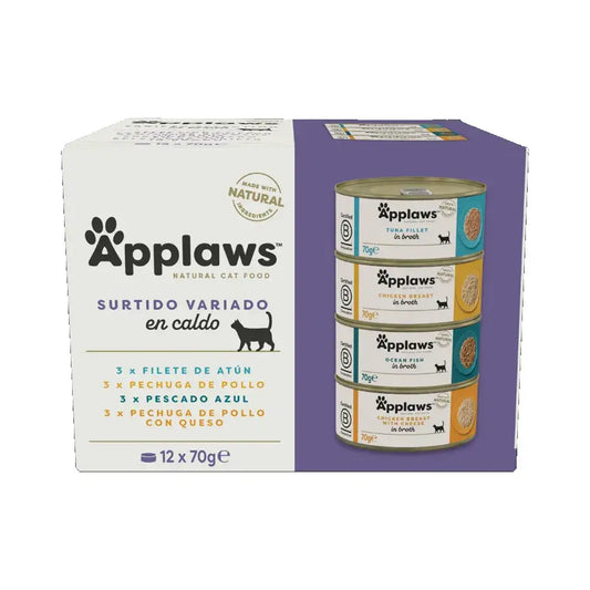 Applaws Cat Seleccion Suprema -tölkkipakkaus, 12 x 70 g 
