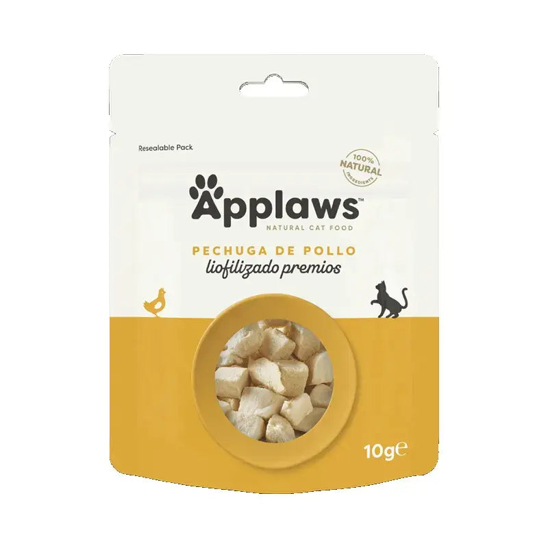 Applaws Cat Snack -kuivajäädytetty kananrinta, 12 x 10 g