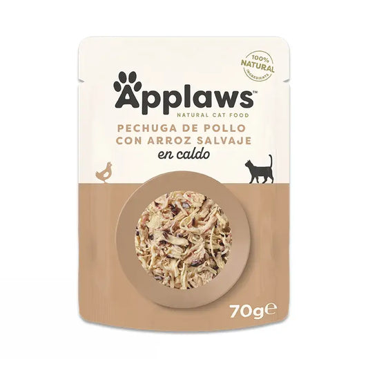 Applaws Cat -kanapussi riisin kera, 12 x 70 g