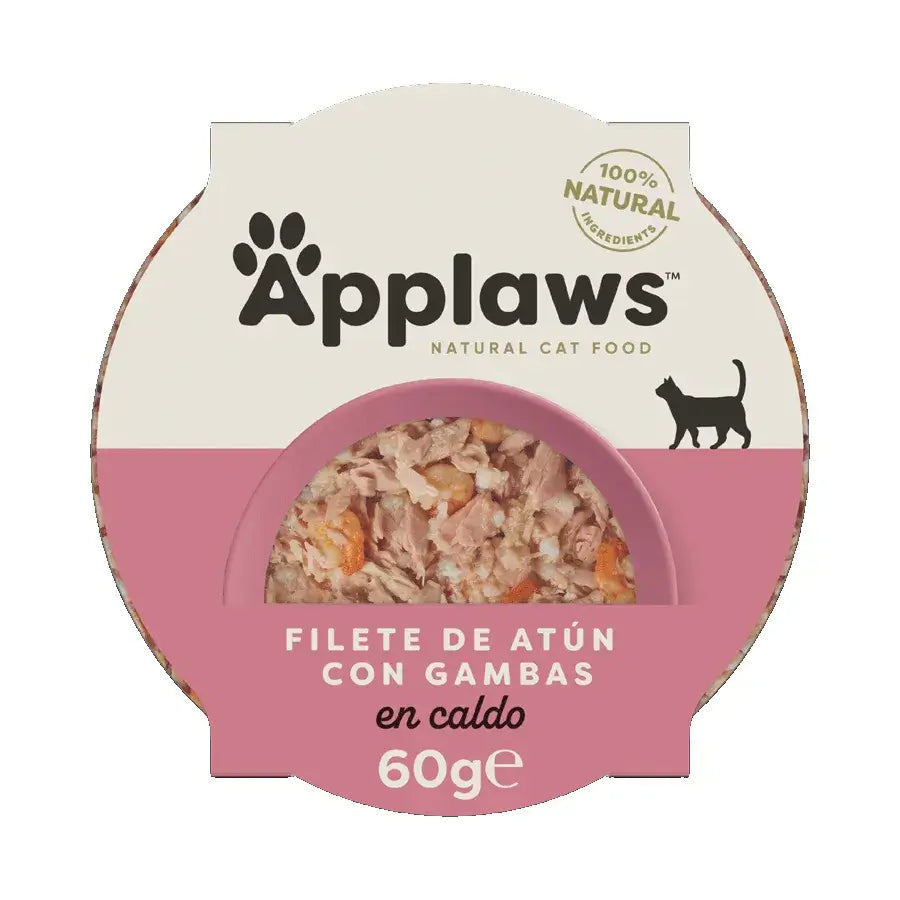 Applaws Cat -tölkki: tonnikalaa ja katkarapuja, 10 x 60 g