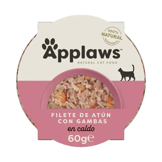 Applaws Cat -tölkki: tonnikalaa ja katkarapuja, 10 x 60 g