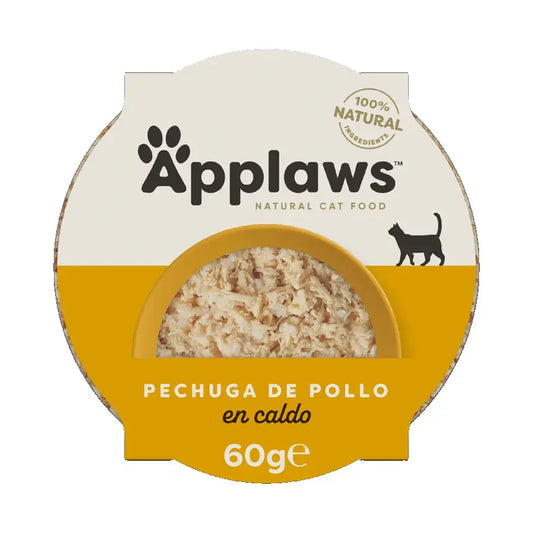Applaws Cat -kattilapakkaus: kananrintaa ja riisiä, 10 x 60 g