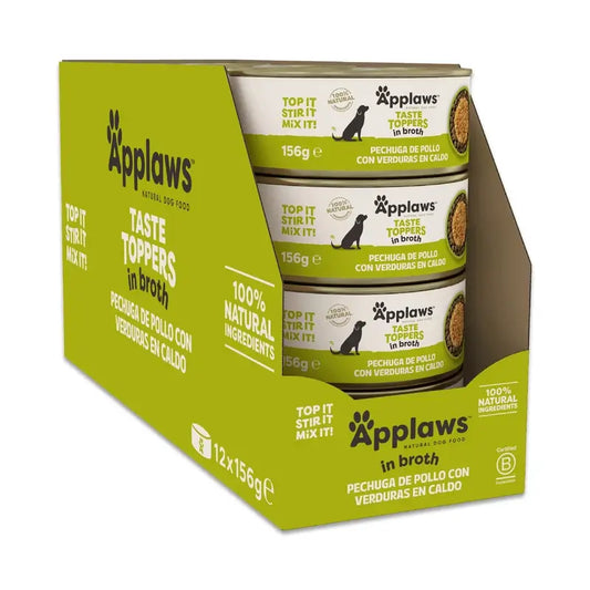 Applaws Dog -tölkkiruoka: Kanaa ja vihanneksia liemessä, 12 x 156 g