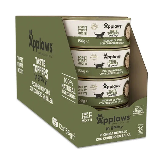 Applaws Dog -tölkkilisä: kanaa ja lammasta kastikkeessa, 12 x 156 g