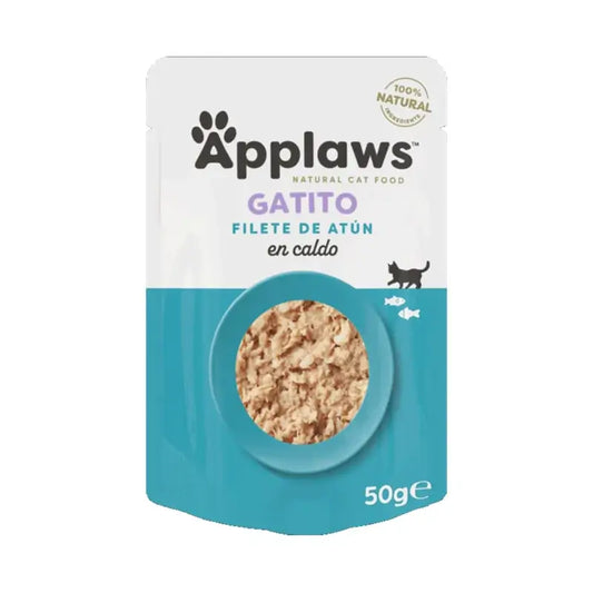 Applaws Kitten -tonnikalafileepussi liemessä, 12 x 50 g