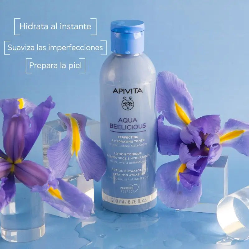Aqua Beelicious -ihoa tasoittava ja kosteuttava kasvovesi, 200 ml