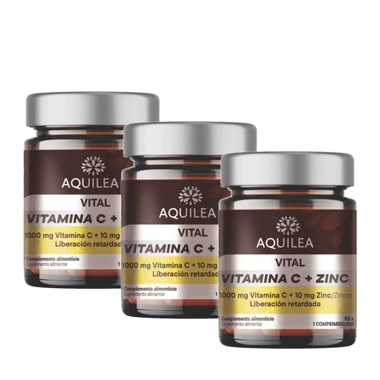 Aquilea Vital Vit C+Zinc, 90 kapselia, 3 pakkausta