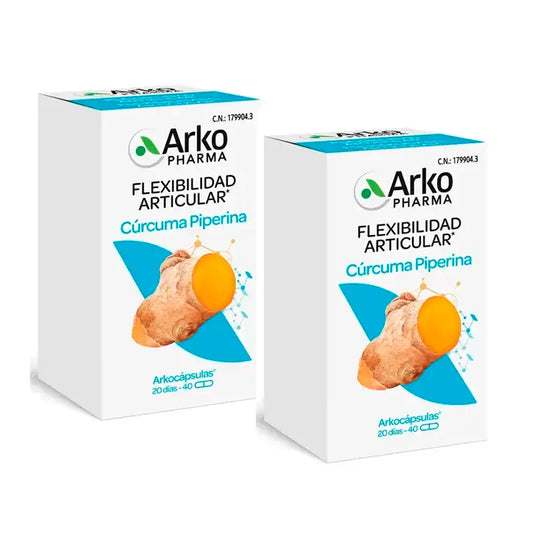 Arkopharma Arkocápsulas Turmeric Bio, 2x40 capsules
