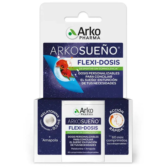 Arkopharma Arkosueño Flexi-Dosis 60 mini-kielenalustablettia