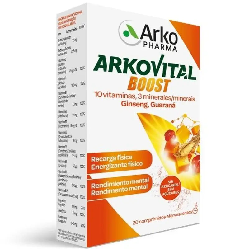 Arkovital Boost -poretabletit, 20 kpl