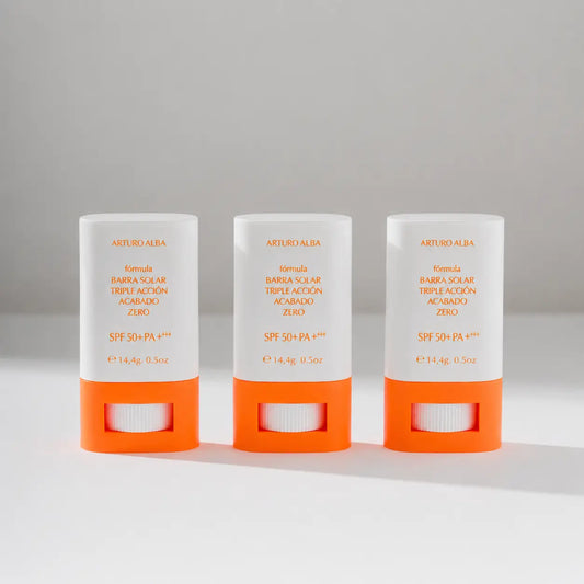 Arturo Alba Formula Triple Action aurinkovoide, Zero-viimeistely, SPF 50+, 14, 4 g, 3 kpl:n pakkaus