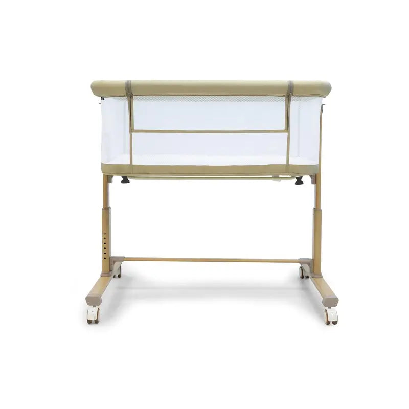 Asalvo Sky Beige -vauvansänky vanhempien sängyn viereen 