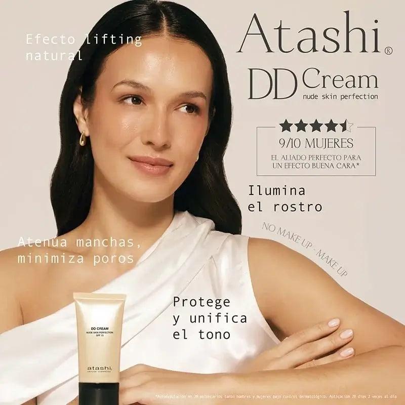 Atashi Dd Cream - kosteuttava ja sävytetty voide, SPF 15 – keskivaalea sävy