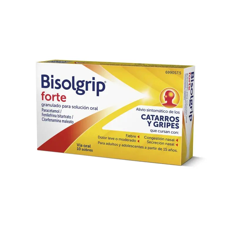 Bisolgrip Forte -rakeet, suun kautta otettava liuos, 10 pussia