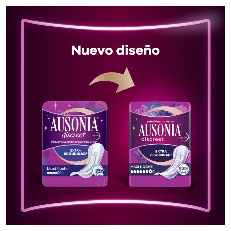 Ausonia Discreet -vuotosuojat, Ultra, päivä- ja yökäyttöön, 12 kpl