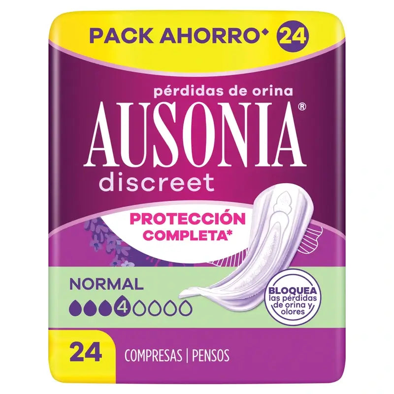 Ausonia Discreet -siteet normaalille virtsankarkailulle, 24 kpl