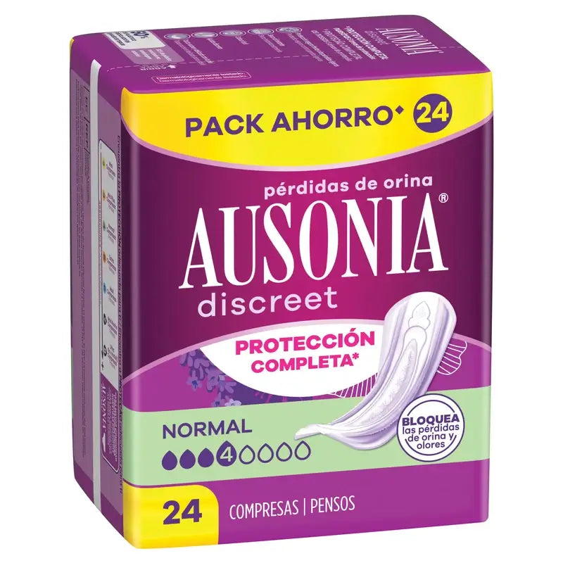 Ausonia Discreet -siteet normaalille virtsankarkailulle, 24 kpl