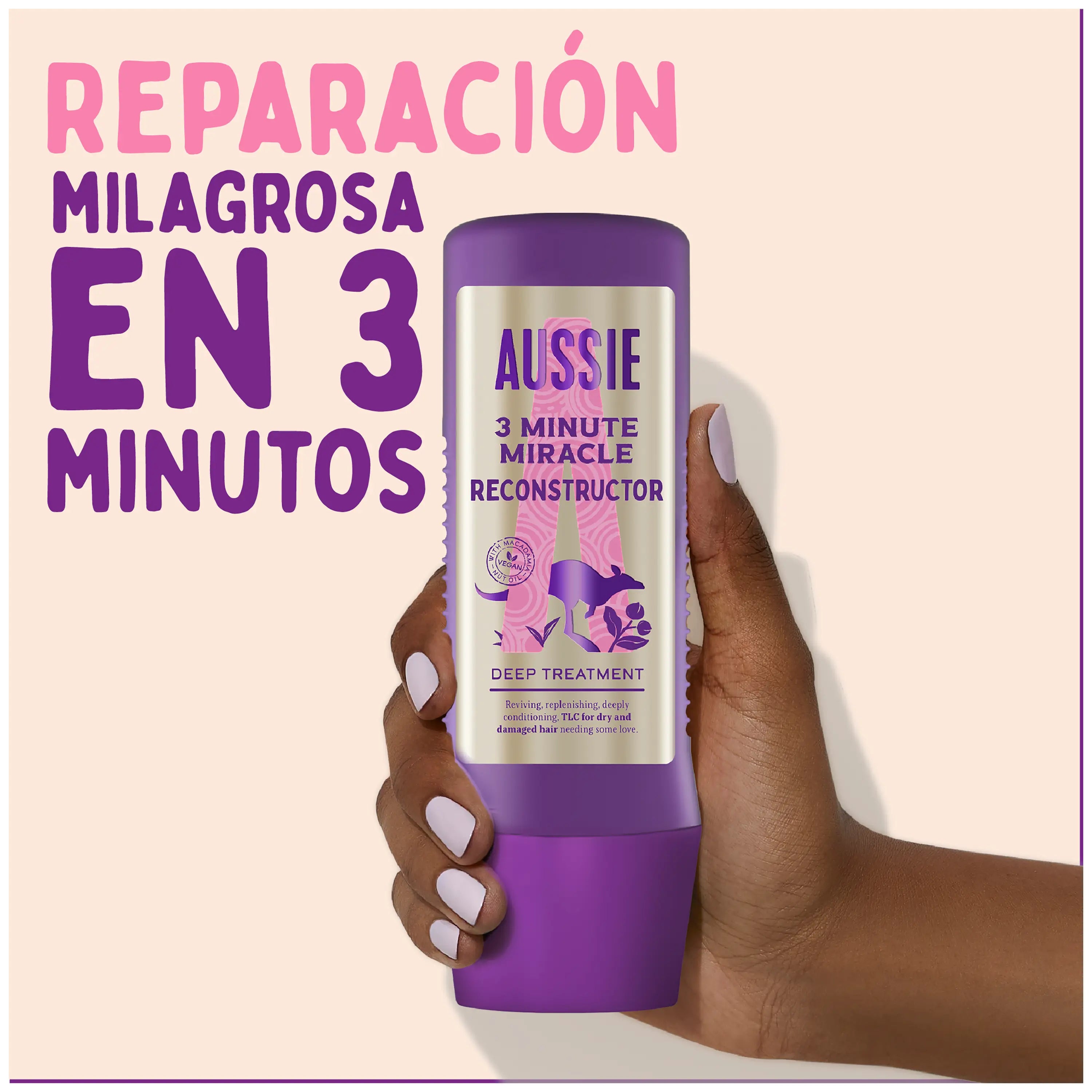Aussie 3 Minutes Miracle Repair SOS -kasvonaamio, 225 ml