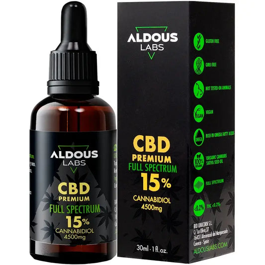 Aldous Labs Aito CBD-öljy 15 % 30 ml, täysspektri