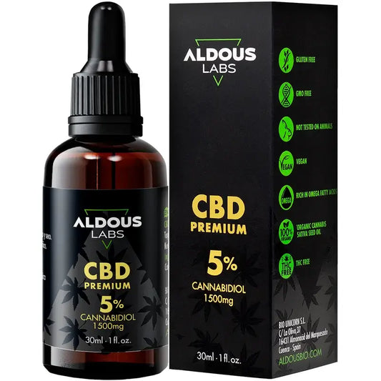 Aldous Labs CBD-öljy 5 % 30 ml, eriste