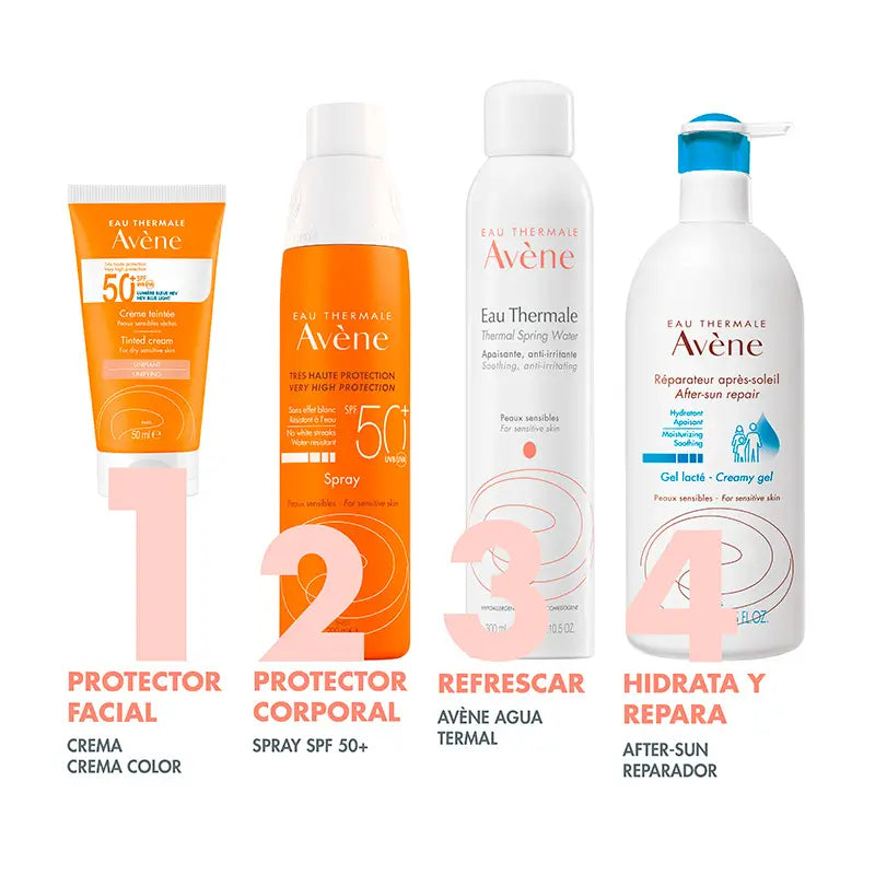 Avène Aurinkovoide herkälle iholle SPF 50+, sävytetty, 50 ml